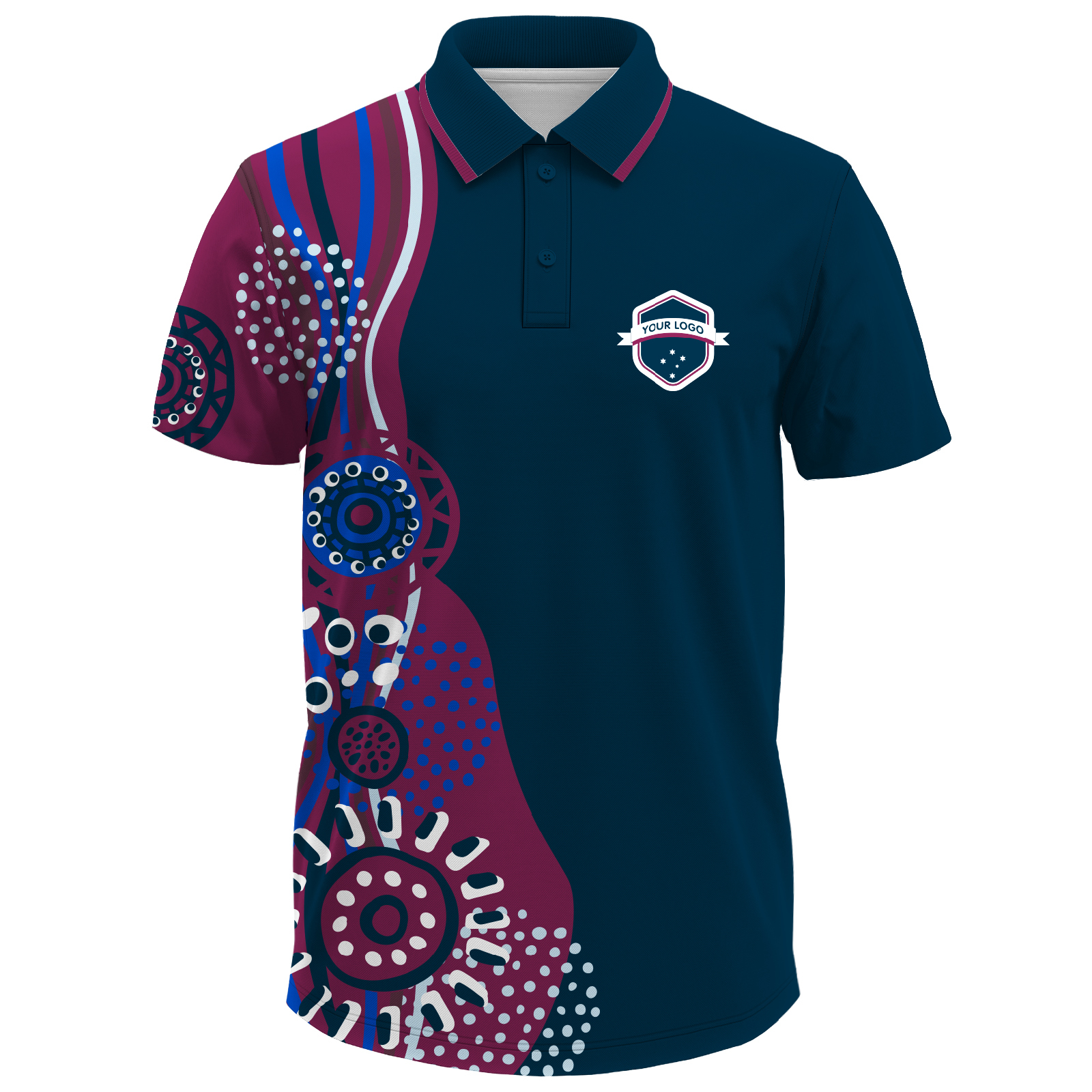 Custom Year 6 Leaver Shirts Personalised Polo Shirts Australia Maroon Navy