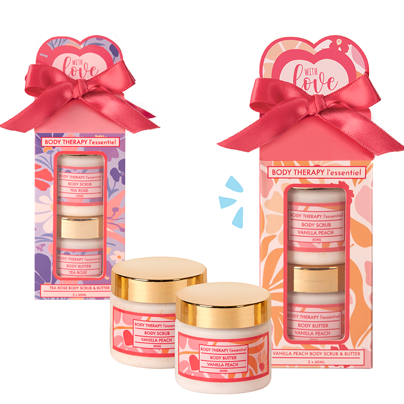 Body Scrub & Body Butter Set - Pack of 6 ($4.95 ea)