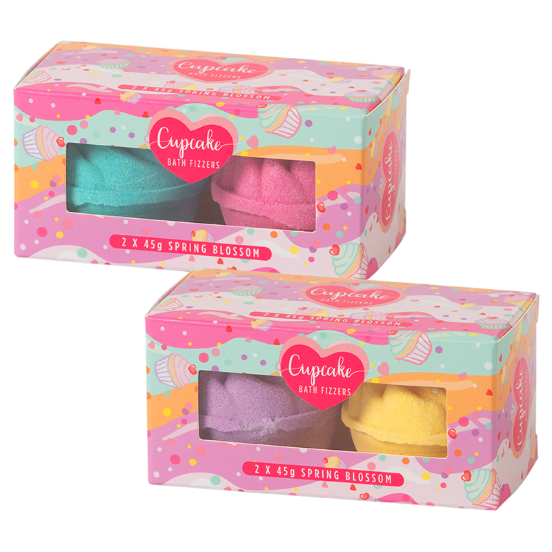 Cupcake Bath Fizzers Set Of 2