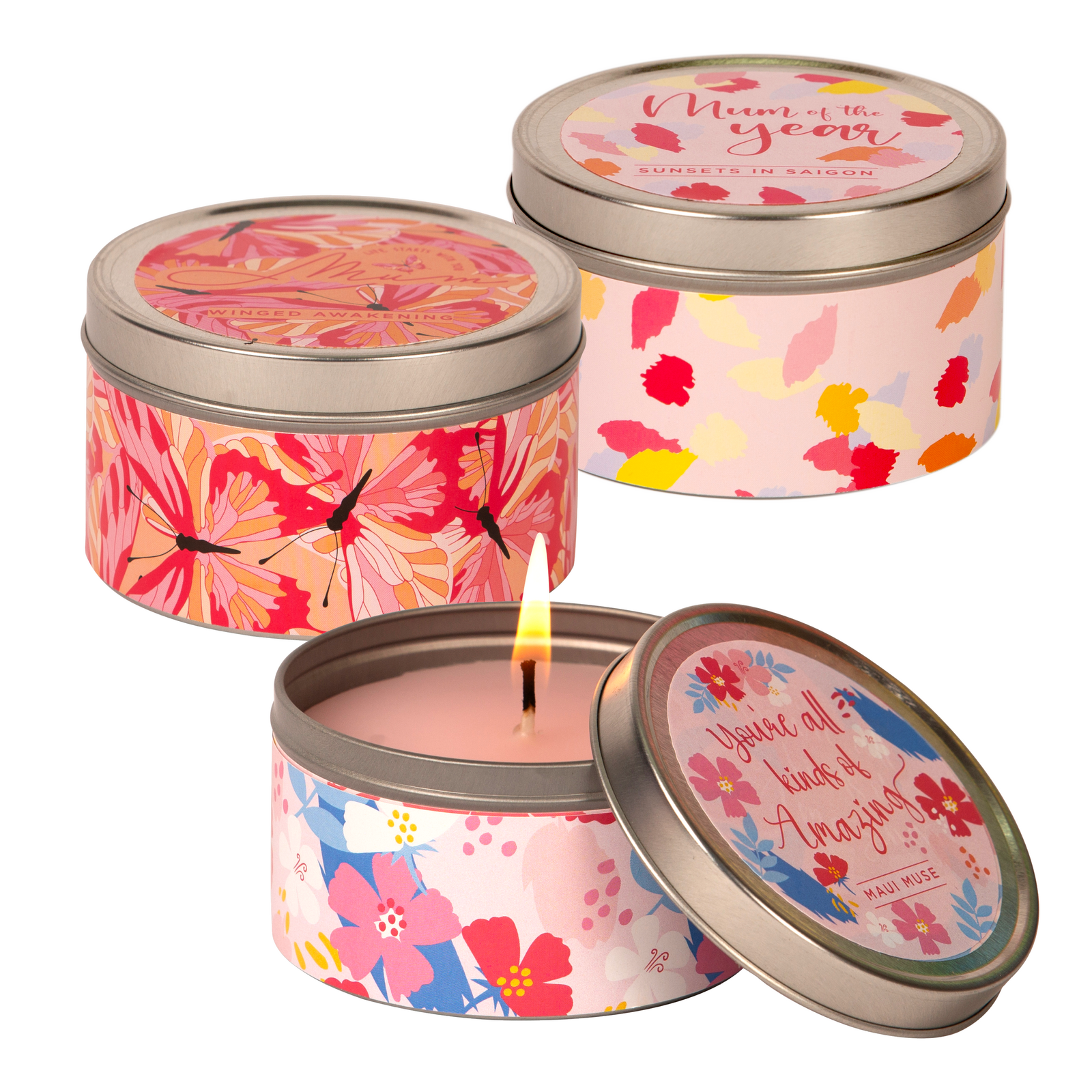 Joy Tin Candle